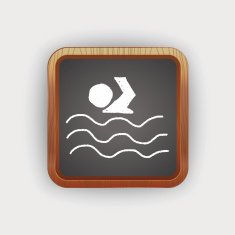 swimmer doodle drawing N3