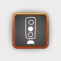 Traffic lights doodle drawing N2