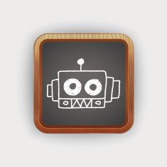 robot doodle drawing N2