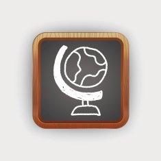 globe doodle drawing N5