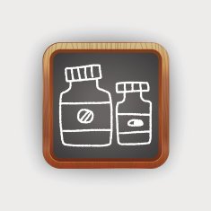 medicine bottle doodle drawing N3