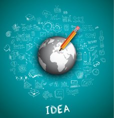 Idea Concept Layout for Brainstorming and Infographic background N8