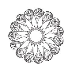 Oval Frame mandala