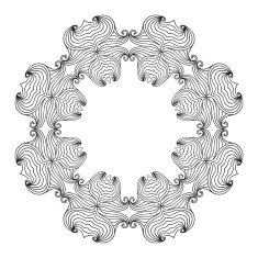 Oval Frame mandala N3