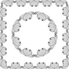 Oval Frame mandala N4