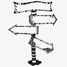 Hand Drawn Vector Pointer Design Element