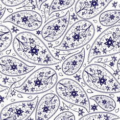 Oriental paisley seamless pattern N2