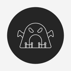 Haunted House line icon N3