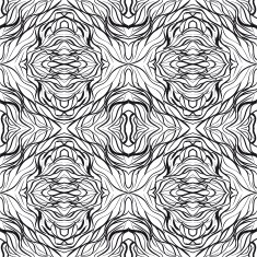 Seamless abstract textured funky pattern