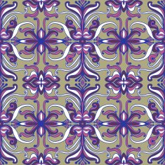 pretty curly abstract hand drawn seamless pattern N9