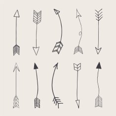 hand drawn vector arrows N2