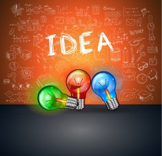 Idea Concept Layout for Brainstorming and Infographic background N9