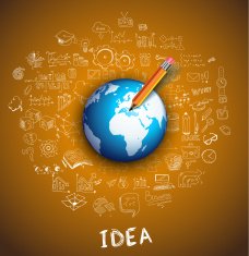 Idea Concept Layout for Brainstorming and Infographic background N13