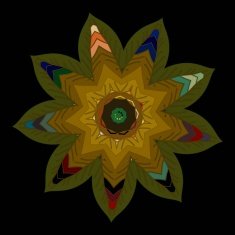 Vector Beautiful Deco color Mandala