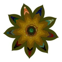 Vector Beautiful Deco color Mandala N2