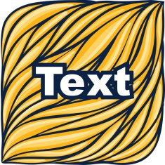 Wavy colorful square background