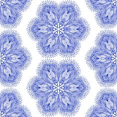 Seamless pattern in ethnic vintage boho style N14
