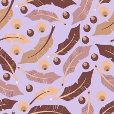 Seamless pattern with feathers N4