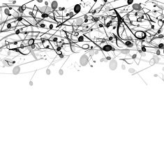 Vector Background with Music Notes