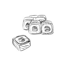 doodle sushi N3