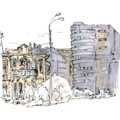 urban sketch N14
