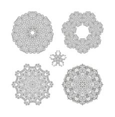 Circle lace ornament