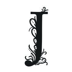 Set of Isolated stylized calligraphic illustrations N5