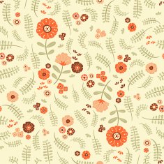 lovely orange flowers and ferns