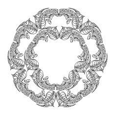 Oval Frame mandala N5