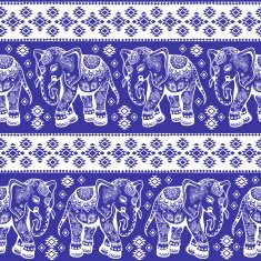 Ethnic elephant seamless
