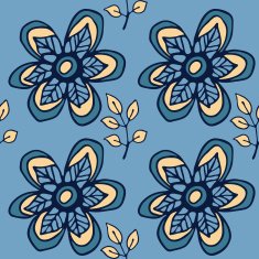 Seamless pattern with leaves N13