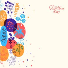 Simple background of plant elements Flower pattern