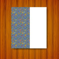 Banner with ornament on a rural theme for wood background
