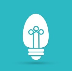 Light bulb vector icon N2