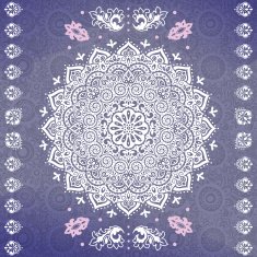Beautiful Indian floral mandala ornament N33