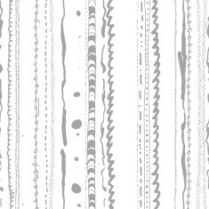 Vector seamless doodle lines pattern