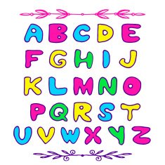 Doodle vector ABC letters Hand drawn font for your design N2