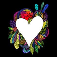 Postcard heart N4
