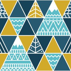 Far Beyond Mountains - seamless pattern