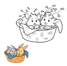 Numbers game (rabbit in the basket)