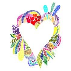 Postcard heart N5
