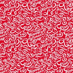 Womens Day Seamless Pattern