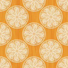 Hand Drawn Orange Seamless Pattern