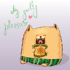 Cat with sandwich N2