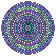 hand-drawing round ornamental floral abstract background with many details N2