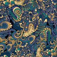 Hand drawn doodle seamless pattern N8
