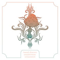 Mushroom and Abstract Pattern One