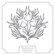 Mushroom and Abstract Pattern Two