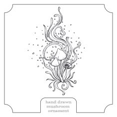 Mushroom and Abstract Pattern Three