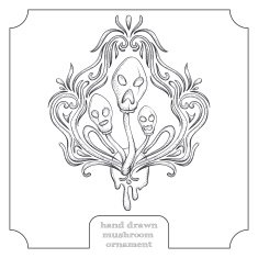 Mushroom and Abstract Pattern Six